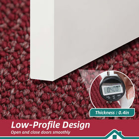 BEQHAUSE reinforced edge visible in red to prevent curling