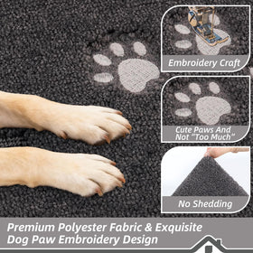 BEQHAUSE embroidered paw design adds aesthetic charm while supporting pet-friendly use.