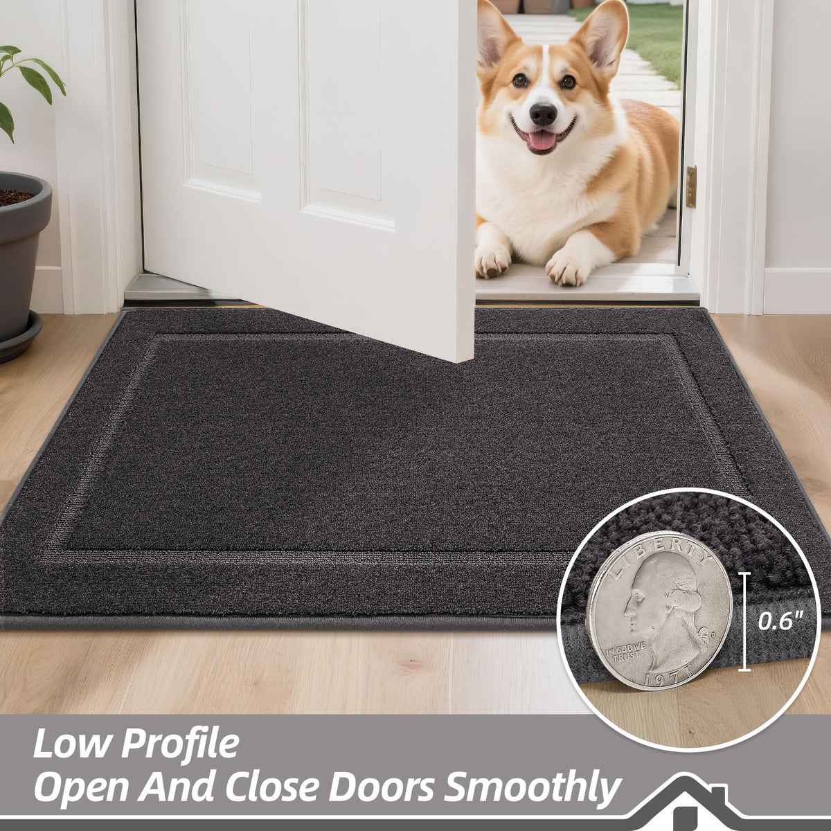 BEQHAUSE versatile entry mat suits kitchens, laundry rooms, and busy halls.