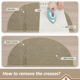 BEQHAUSE Front and back door welcome mat for versatile indoor use