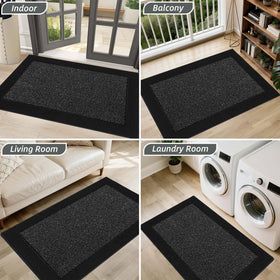 BEQHAUSE front door entry rug for indoor entrances and easy fit