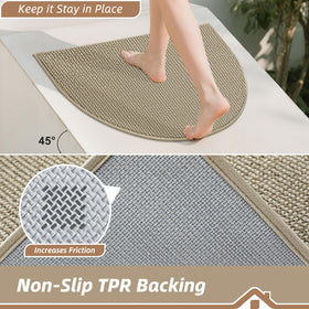 BEQHAUSE Half-Moon entryway rug adds modern style to your door