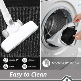 BEQHAUSE machine-washable mat for quick refresh in cold water.