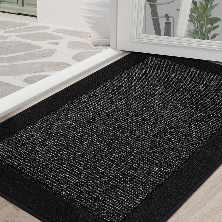 BEQHAUSE indoor door mat 36x60, front view, welcoming entryway protection