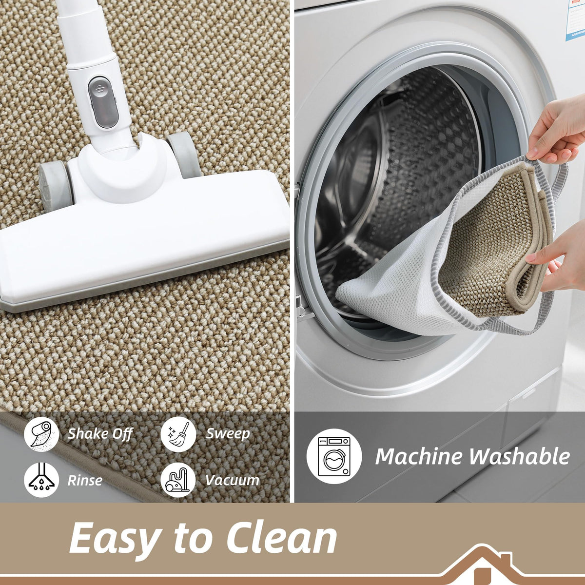 BEQHAUSE Low-profile 0.4 inch depth fits under doors without sticking