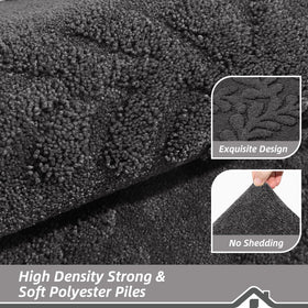 BEQHAUSE low-profile mat fits under doors smoothly with 0.45-inch height