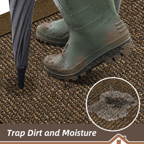 BEQHAUSE low-profile mat fits under most doors