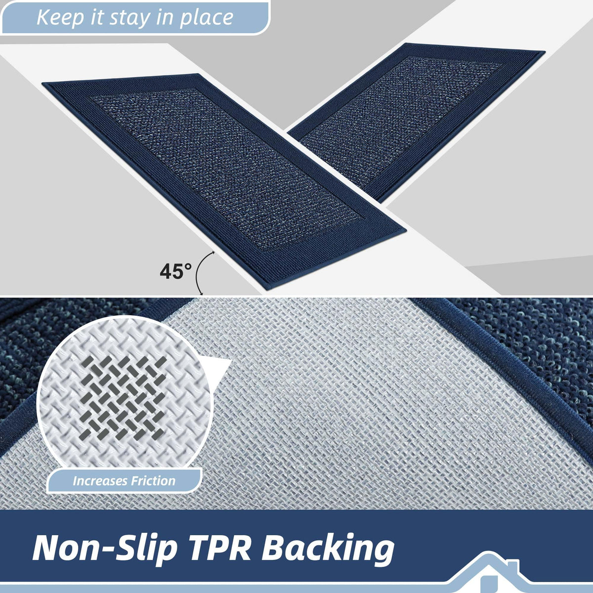 BEQHAUSE low-profile edge prevents door catching during opening.