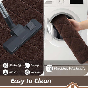 BEQHAUSE Dirt Trapper mat is machine washable for busy homes.