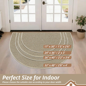 BEQHAUSE Non-Slip backing doormat prevents slips on dry floors in busy foyers