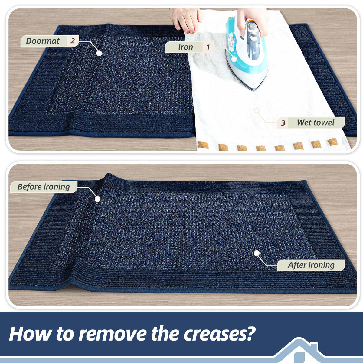BEQHAUSE reinforced edges prevent curling for long-lasting use.