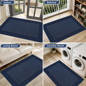 Reinforced edges on BEQHAUSE mat prevent curling and fraying