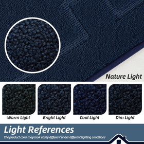 BEQHAUSE stain-resistant mat resists fading after repeated washing.