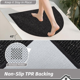 Beqhause washable doormat easy to clean with machine wash cold