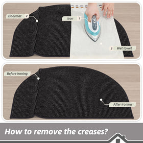 BEQHAUSE Weather-ready mat protects floors from mud.