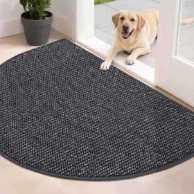 BEQHAUSE Dirt Trapper half-circle mat at the entry protecting floors