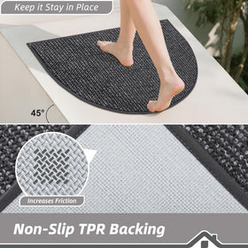 BEQHAUSE machine-washable mat for easy cleaning