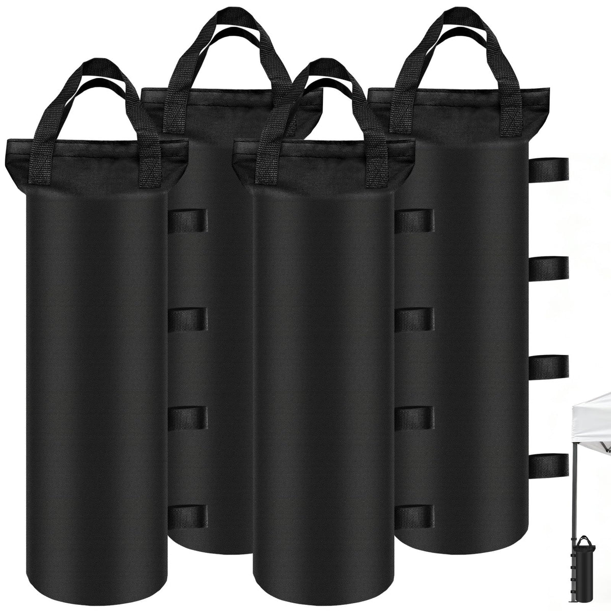 Bequemhaus canopy weight bag with durable base for stable tent support.