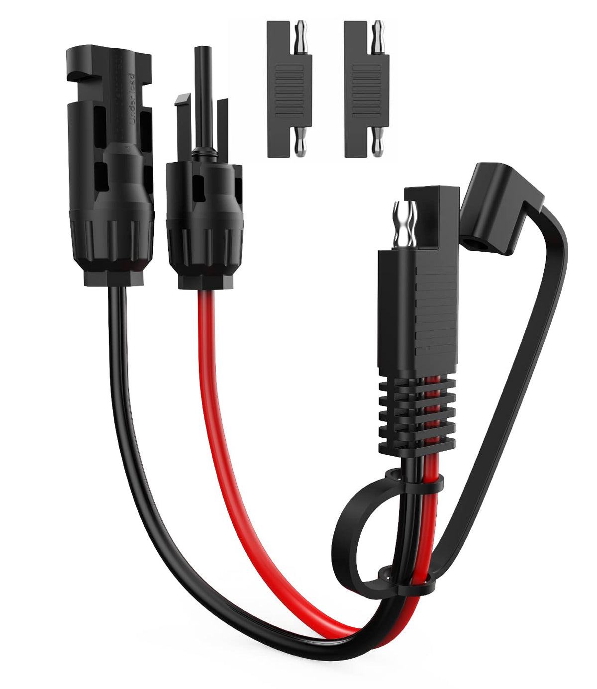 BERLAT solar extension cable 10AWG 30cm with copper core and gold-plated connectors