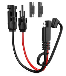 BERLAT solar extension cable 10AWG 30cm with copper core and gold-plated connectors