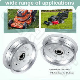 BERPSE 2-pack idler pulleys for versatile brand compatibility and easy installation