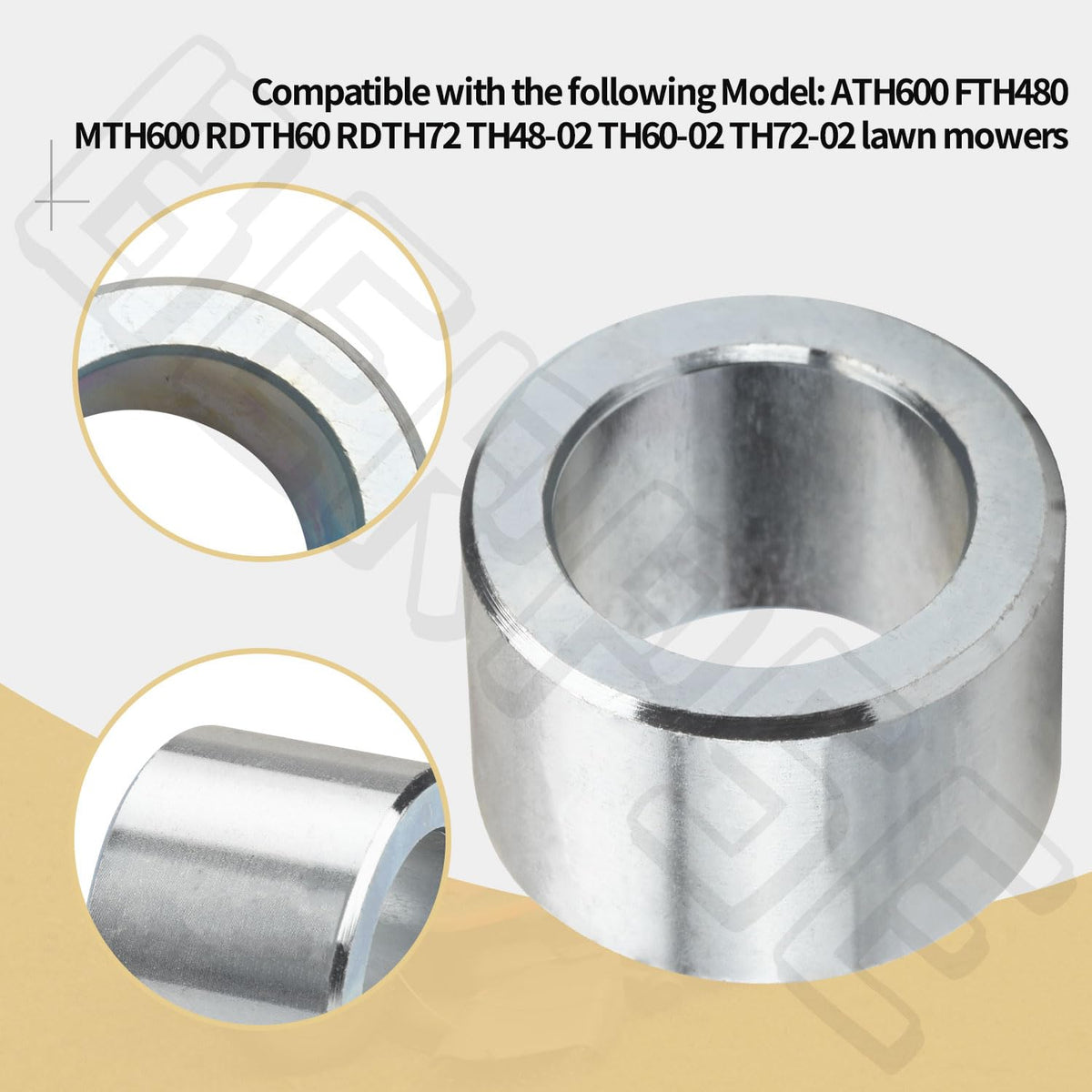 BERPSE 2x0-500 spacers close-up emphasize height adjustment options.