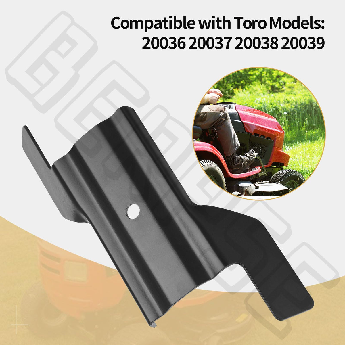 BERPSE blade aligned on Toro mower during mounting