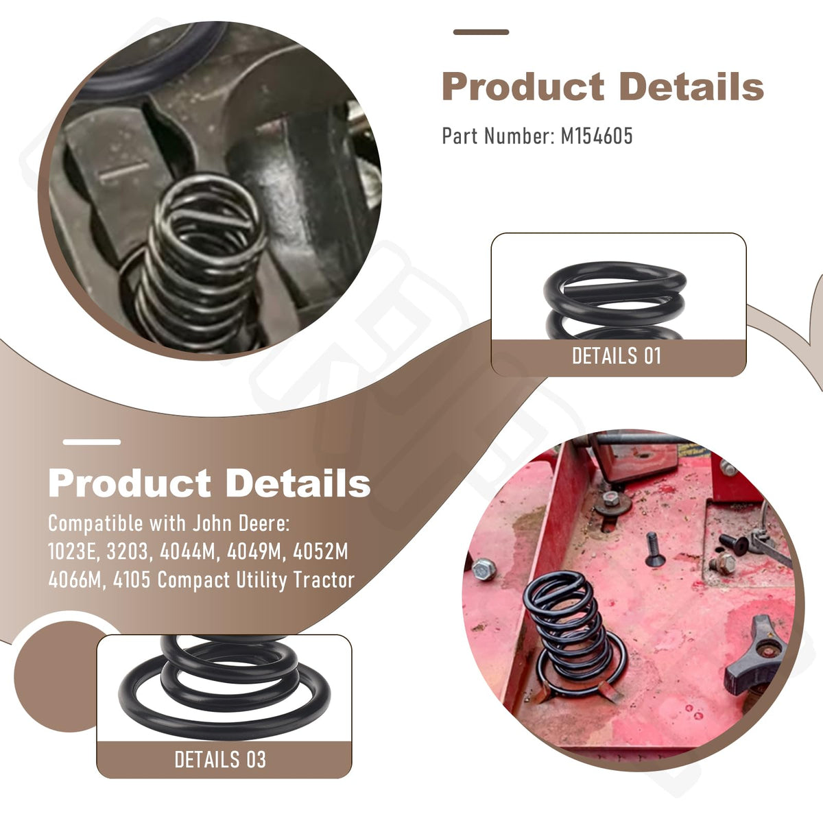BERPSE compatibility image highlights broad fit across John Deere models for flexible sourcing.