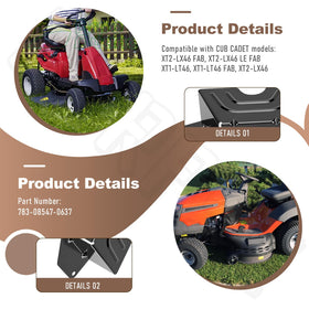 BERPSE black deck belt cover features a sturdy shell and clean finish