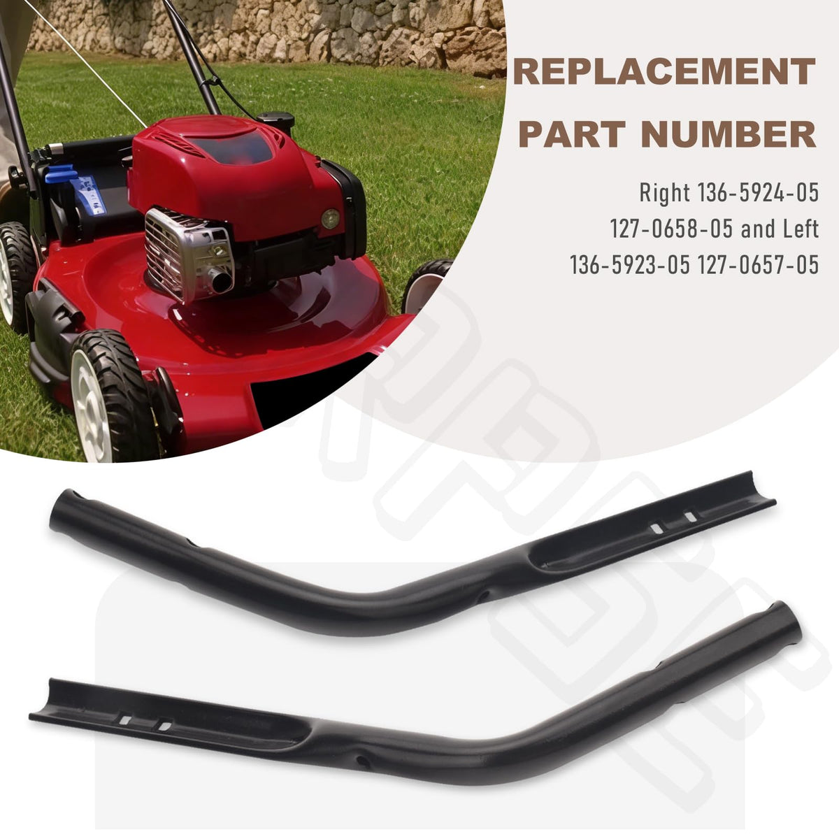BERPSE easy-install lower handle for Toro 21-inch mower maintenance