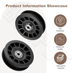 BERPSE flat idler pulley 280-469 front view ensures consistent pulley rotation