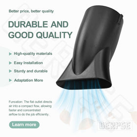 BERPSE flat nozzle for Worx WG519 enhances narrow blast for tight spots.