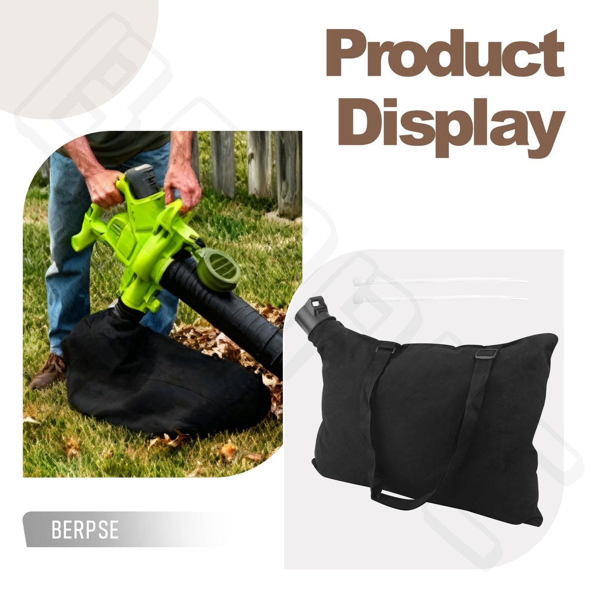 BERPSE bag features a side-opening zipper for easy access