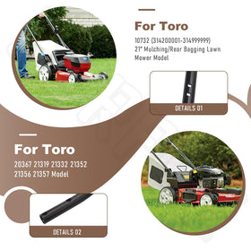 BERPSE Toro-compatible lower handle for 21-inch mowers, easy to install