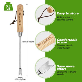 Compact storage with hanging hole on Berry&Bird weeder