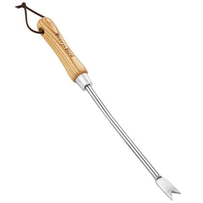 Berry&Bird dandelion weeder top view showing crack weeder for deep roots