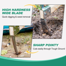 Berry&Bird double-head pickaxe-hoe for digging and trenching
