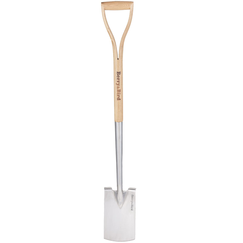 Berry&Bird 41-inch stainless digging spade for sturdy garden work
