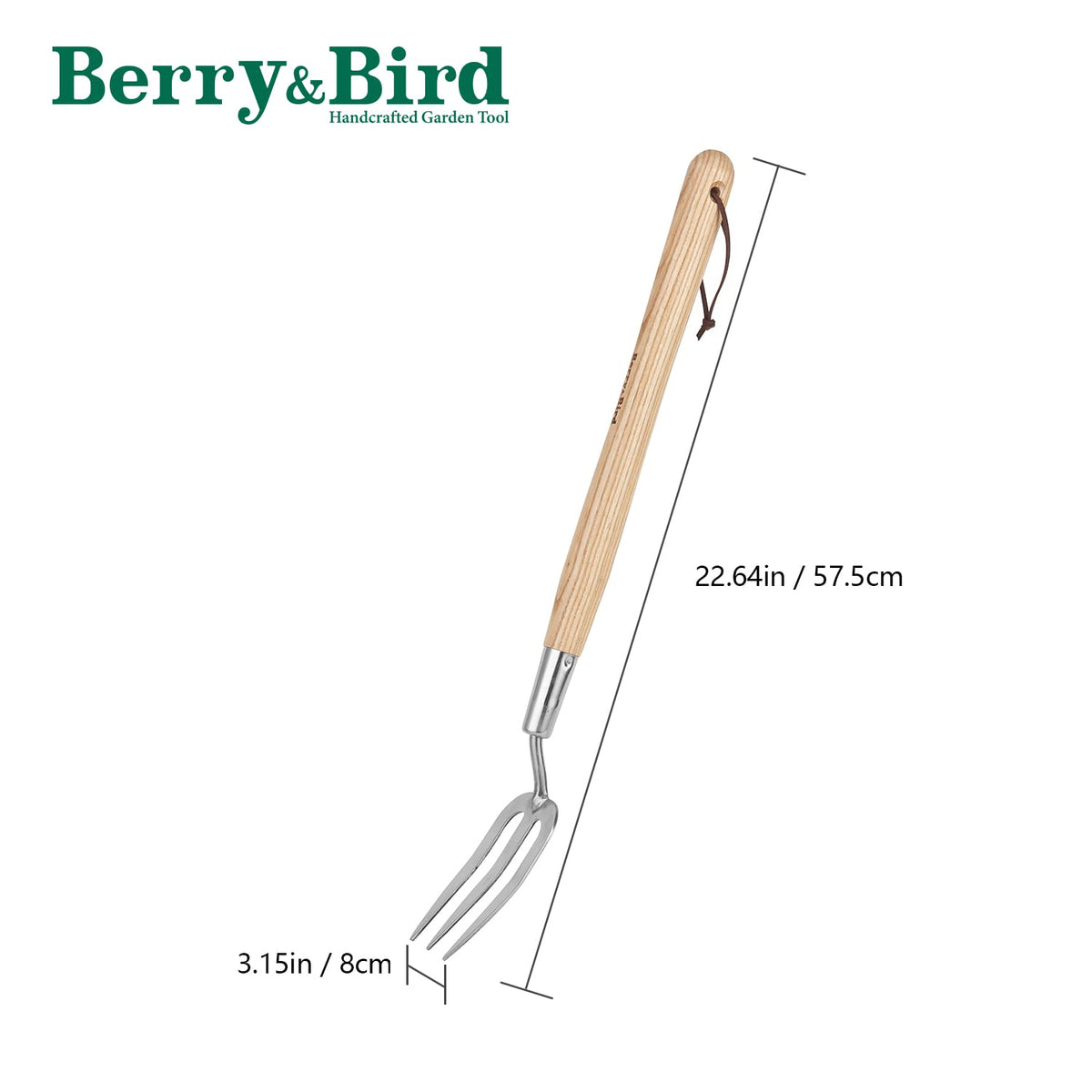Berry&Bird weatherproof handle remains secure in wet conditions.