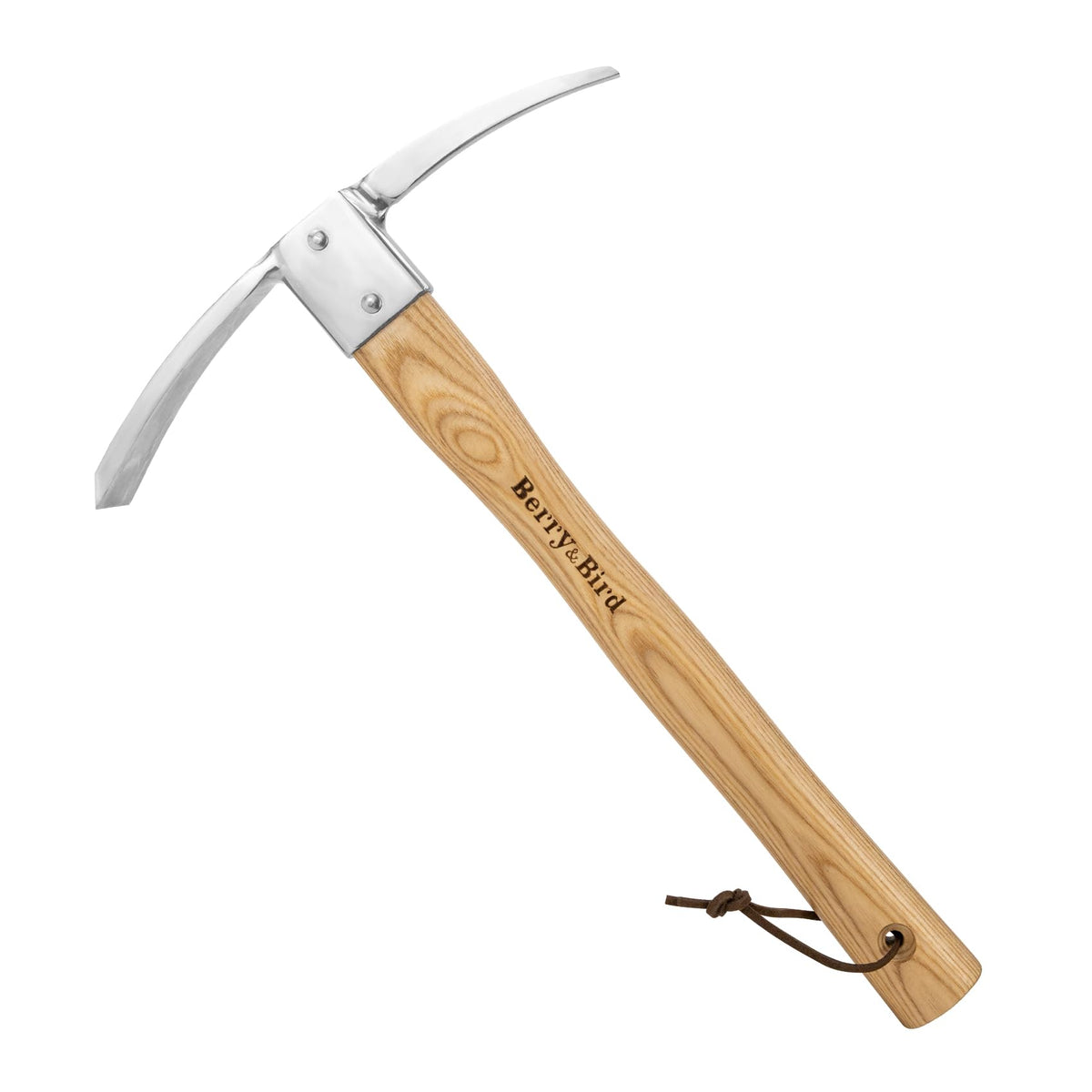 Berry&Bird garden pickaxe-hoe with stainless steel blade for precise weeding