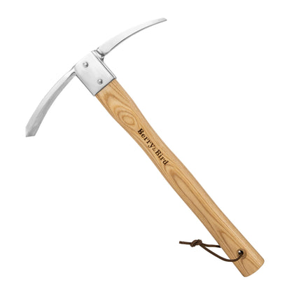 Berry&Bird garden pickaxe-hoe with stainless steel blade for precise weeding