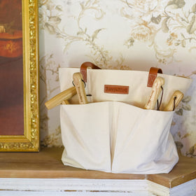 Berry&Bird canvas is dirt-resistant and easy to wipe clean after projects.