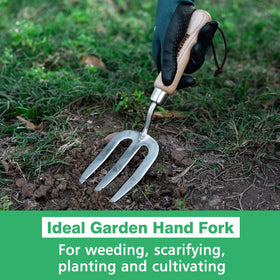 Berry&Bird hand fork offers easy soil penetration and minimal soil adhesion