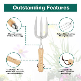 Berry&Bird ash wood handle from FSC-certified forest for sustainable gardening