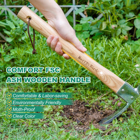 Berry&Bird heavy-duty tool breaking compacted soil and roots