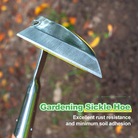 Berry&Bird weeding sickle stainless steel blade for precise root cutting.