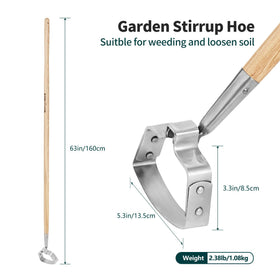 Berry&Bird wooden ash-handle long tool ideal for comfortable standing gardening