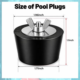 BESARME rubber pool plug designed for cold outdoor use with secure fit