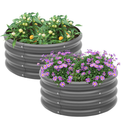Besebay 2-pack galvanized raised bed for durable outdoor gardening.