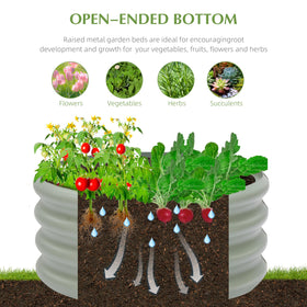 Besebay 2-pack open-bottom drainage supports natural water flow